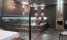 Wild Bathtub Sex! Brunette Can't Handle Big Cock!