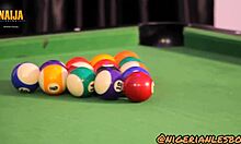 nigerian lesbian lesbos have sex on the snooker board after a sexy party