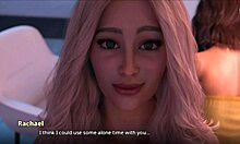 Two hot milfs share wine