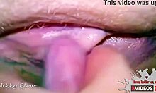 Close-up pussy licking contrasts bareback riding.