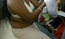 aparna wearing petticoat and panties in amateur video