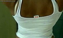 aparna wearing petticoat and panties in amateur video