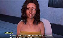 Two hot milfs share wine