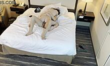 Petite teen beauty rides rough cowgirl fucking