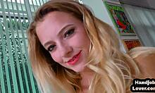 Squeaky teen naked acting like a dumb slut with her smooth young oiled skin and cock