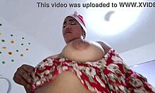 my friend and my husband enjoying big tits and monster cock this new year