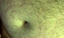 Redhead amateur performs ball sucking and licking.