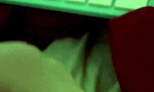 Sneaking cum next to stepsister