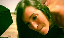 This teen 18+ wife gives wet blowjob then anal orgasm 😍