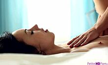 Petite 18-year-old hungry for cum in high definition amateur scene