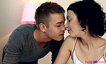 Petite 18-year-old hungry for cum in high definition amateur scene