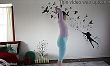 Natural tits and hairless pussy in homemade video