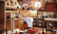 i cinderella without panties, sewing dresses for my stepmother and stepsisters, teasing naked