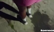 Brazilian babe fucked without condom in rio street house