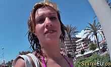 Does this European teen want jizz in her mouth?