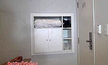 Pam bells fucks in hotel, swallows cum