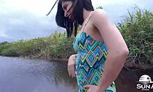 Mary Luthay, the curvy slut, gets her ass fucked rough by guys in interracial anal.