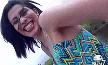 Mary Luthay, the curvy slut, gets her ass fucked rough by guys in interracial anal.