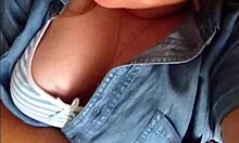 I suck on that sexy white teen's small tits passionately