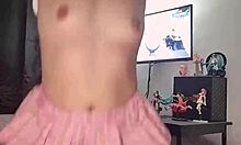 Watch Her Masturbate Wildly With A Tantaly Male Toy!