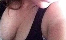 I suck on that sexy white teen's small tits passionately