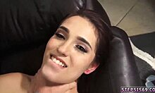 I’m just a teen amateur with a big ass sucking stepbro’s cock