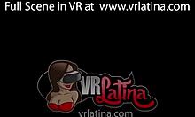 Slim Latina babe enjoys tight sex in 5K VR, her small tits bouncing wildly.