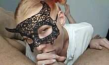 Princess gives best deepthroat for big cock! Face in hot sperm!