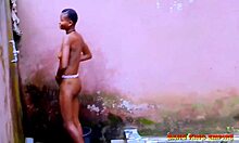 My Woman Bent Over for Gate Man's BBC