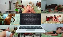 The shy babysitter gets her big ass pounded in doggystyle by stepfather.