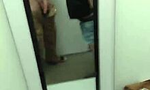 Shellyseth and smarien75 get naughty in the Wall Mart dressing room