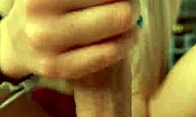 Girlfriend jerks me off close up!