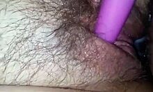 look at that hairy pussy wife getting fucked by huge bbc