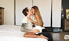 tiny clara trinity moans during intense orgasms and creampie