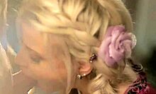 amazing secretary makes cum come out with handjob and blowjob