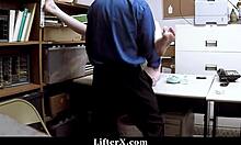 Teen avoids criminal record by fucking in garage