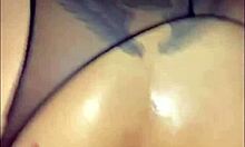 A big-ass babe with big tits gets a homemade doggystyle pussy fucking, leading to an orgasm and facial.