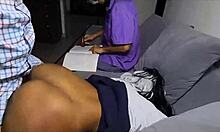 Latina Hijastra Seduces Hermanastro in Front of Abuelo