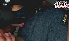 sexy hot teen college girl gives deep sensual homemade blowjob handjob