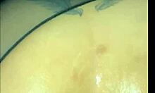 A big-ass babe with big tits gets a homemade doggystyle pussy fucking, leading to an orgasm and facial.