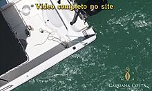 Young blonde gives blowjob and anal to captain's big cock