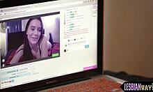 Squirting Lesbian Babe Gets Pussy Licked on Back!