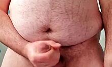 Chubby guy dildo and cumming compilation
