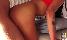 Ever tried ruffle tights for a close-up creampie like this?