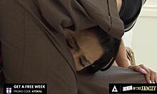 Cutie babe Jaye Summers' wet pussy drilled hard by stepdad