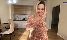 cum splattered on the face of a skinny petite actress.