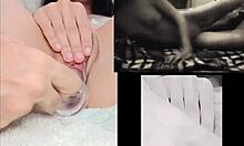 Hey, check out these lesbians getting it on while I touch myself.