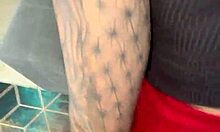 Latina Enjoys Intimate Moments in Lingerie