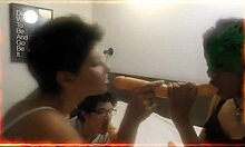 Does Perla enjoy her trans friend?