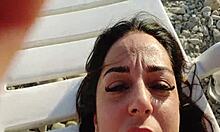 Sex on the beach during a holiday in Cilento with Italian dialogues